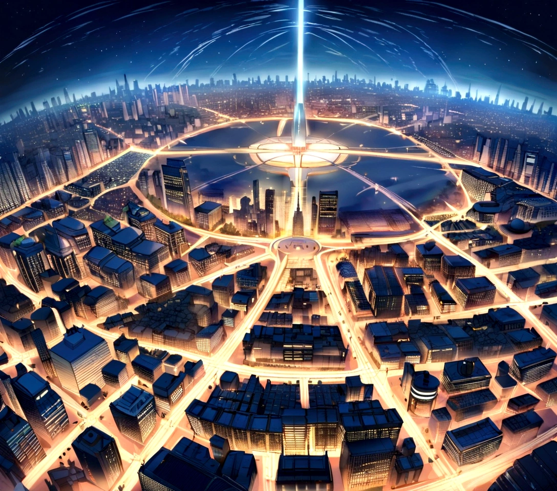 Futuristic cities、kosmos、spaceships、Spaceship Base、Spacecraft Airfield、Huge city、Futuristic City Tokyo、Tokyo 100 Years Later、Megalopolis Tokyo、Skyscrapers in Nishi-Shinjuku、Huge bird's-eye view of Tokyo、See the big picture