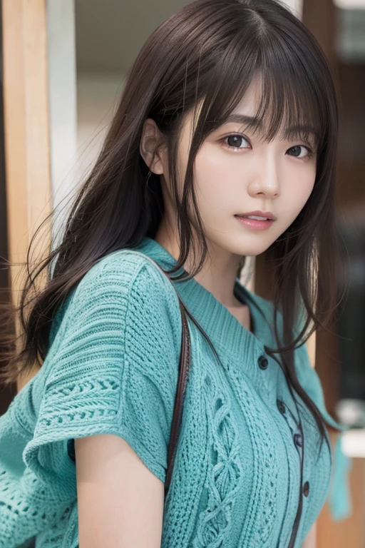 masterpiece、Beautiful girl、detailed、Swollen eyes、Highest quality、超AHigh resolution、(Realistic: 1.4)、1 Girl、Cinema Lighting、smile、18 year old Japanese、Asian Beauty、so beautiful、Young Face、Beautiful Skin、thin、Simple Background、(Ultra-realistic)、(High resolution)、(8K)、(非常にdetailed)、しくdetailedな目)、(Super detailed)、(wallpaper)、(detailedな顔)、Viewer Perspective、detailed、detailed顔、Dark Shadows、Inconspicuous、(Pure erotic face)、smile、Diagonal bangs、(Look forward)、Dress neatly、Iris、