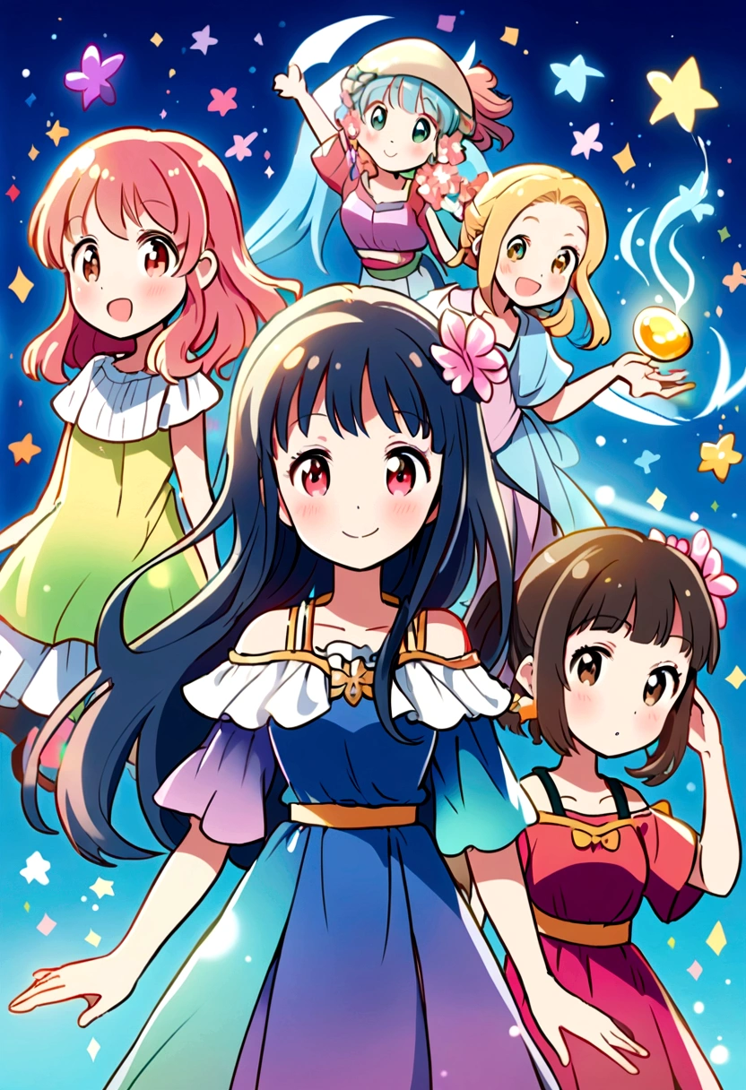 Miyazaki style girls sea
