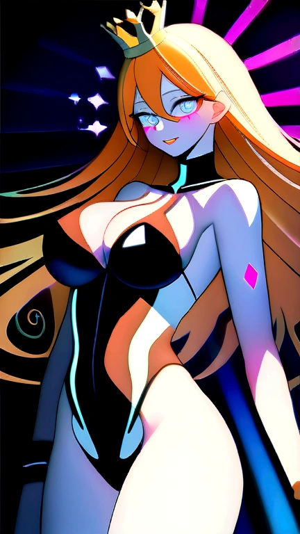 ((tall and beautiful russian queen)) ((pale skin)) ((big blue eyes)), ((dark eyeshadow makeup)) ((bright red lips)), ((beautiful smile)) ((very long blonde hair, tied hairstyle)) ((big chest:1.6)) ((Skinny body:1.3)) ((naked showing her huge breasts and vagina )) ((long fabric tail)) ((gold hair ornament, long black gloves, media)) ((gold crown ornament, layer)) ((Bright magic sparks particles floating around)) ((inside the heavenly palace)) ((Sit on the majestic throne)), with black sky background and white light reflectors on it)), ((High Definition:1.5), ((Incredible lights and shadows)) ((Masterpiece:1.5))((8k:1.5)) ((Best Quality:1.4)), further_details:-1, further_details:0, further_details:0.5, further_details:1, further_details:1.5, further prism, vibrant color,