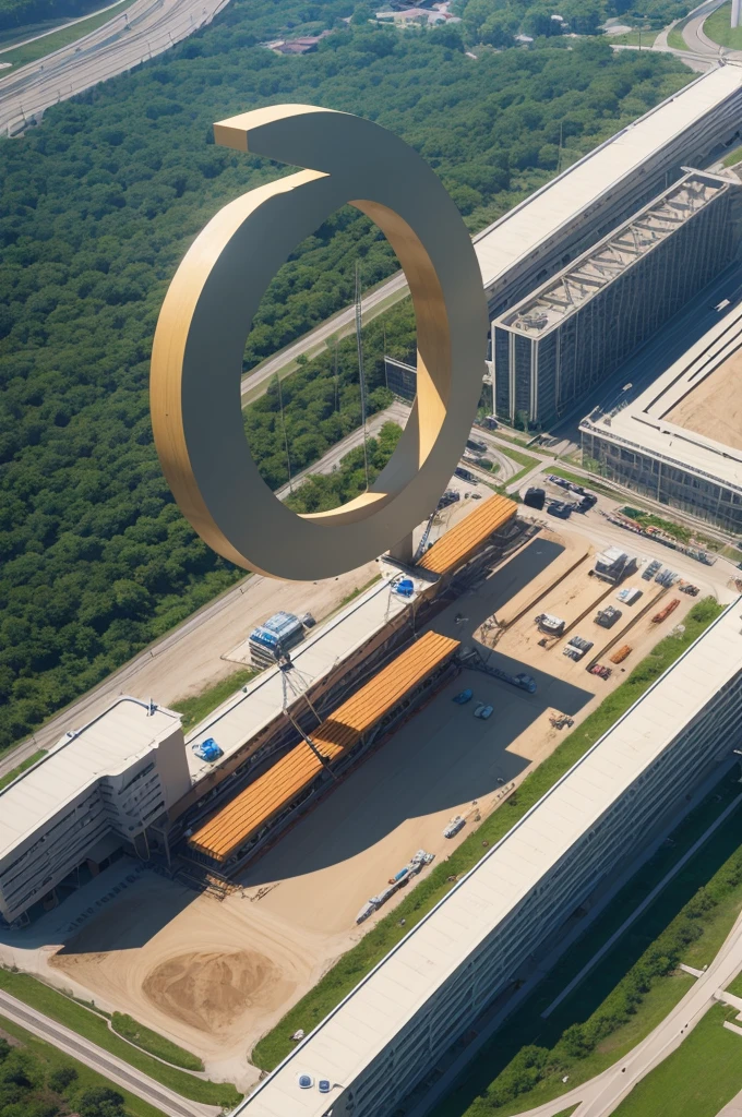 Create a logo with the letters AC for a civil engineering construction company