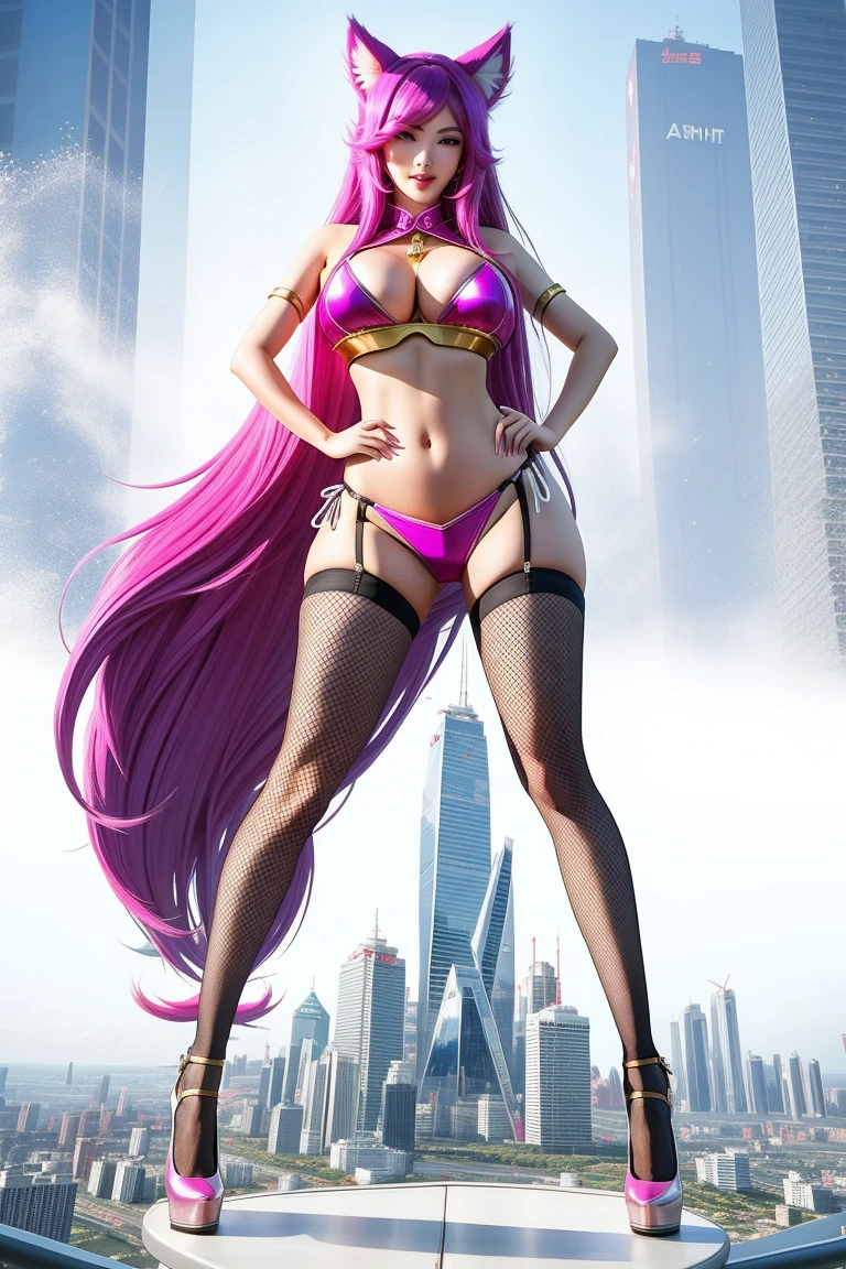 1GIRL, SOLO, COQUETTE, (LONG HAIR, HAIR ORNAMENT, NECKLACE), (WET HUGE FAKE BOOBS:1.3), (STREET CITY BACKGROUND), (FUTURISTIC PHOENIX MECHA CROP TOP, ROYAL CAPE, CLEAVAGE:1.2), (SKINTIGHT YOGA HOTPANTS, HIGH HEELS:1.2), (PERFECT BODY, FULL BODY VIEW:1.5), (LOOKING AT VIEWER), (WALKING DOWN:1.2), MUSCLE ABS:1.3, ULTRA HIGHT DEFINITION, 8K, 1080P.