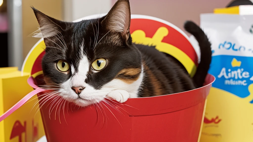 Cat as a Happy Meal toy