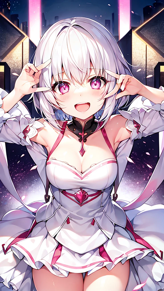 1girl in breasts cutout intricate Red color frills blouse, skirt, nipples, the beauty of the flowers all around you and holographic delicate Silver color light that gives life, fractal abstract art
<lora:2BoutOvalXL5-1R:1> masterpiece, best quality, vivid color