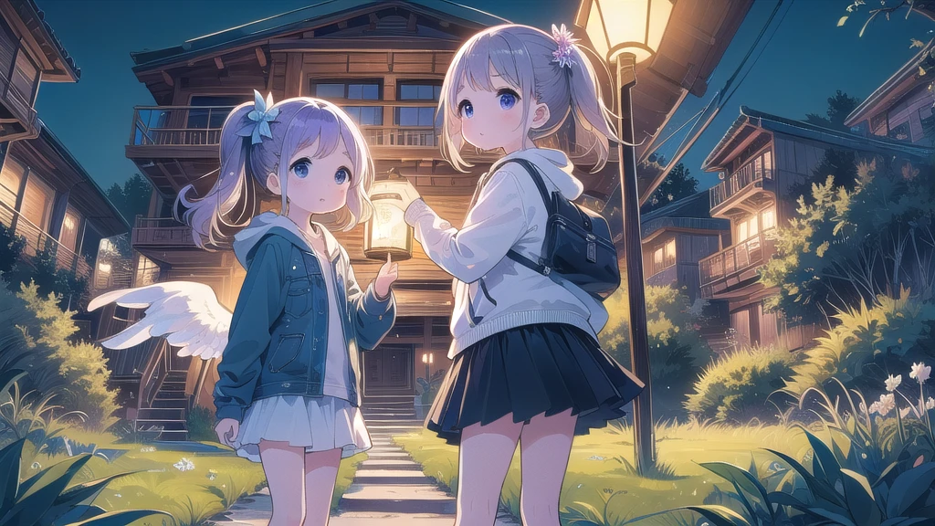 masterpiece、Highest quality、8hair、Highest quality、Cute Angels、Bold exposure、Exposed outside、8--old、e Girls、Three Girls、More than one person、Group photo、四つん這いPussy露出、(young:1.6)、(Pussy拡げる:1.2)、(Horny bitch:1.5)、(flower)、Fetish、A shy smile、whole body、Leaning against a wall、Lean on shoulder、Panty shot、Store Lighting、Night cityscape、Street lamp、Electric version、night lighting、In front of the station、meeting、Waiting for Nampa、I love sex、Beautiful background、Beautiful bare legs、only、Cosplay、Slingshot水着、Slingshot、No underwear、Beautiful Skin、Squid Belly、Pussy、No sleeve、Purple Hair、black eye、Beautiful, shining eyes、Grass、Double teeth、saliva、Long Hair、ponytail、Hair blowing in the wind、clothes fluttering in the wind、Photo session、Childish、Accurate display of both feet
