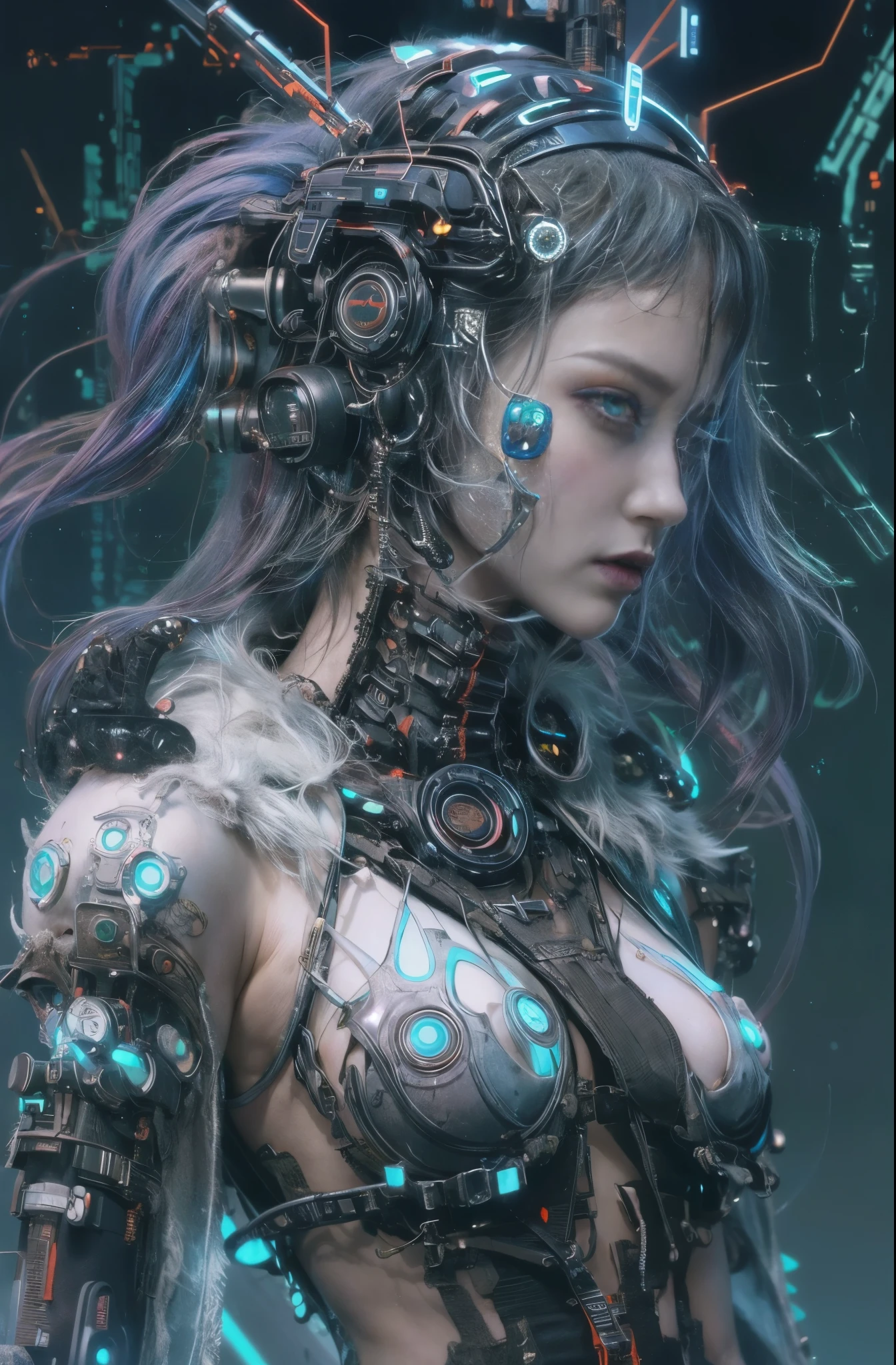 cyber punkワールド上の魔女, Cyber Shrine Maiden, Cyber Devil, Very beautiful android,High-performance female android, Very beautiful and detailed eyes, Beautiful and delicate eyes, Profile photo 1024px, cyber punk hacker, Portrait of a digital shaman, Digital Artist, cyber punk))), cyber style, cyber punk horror style, タデウシュ・プルシュコフスキによるcyber punkアート, Talked about at the art station, 詳細なcyber punkのイラスト, 高度なデジタルcyber punkアート, cyber punkマシンのポートレート, デジタルcyber punk - アニメアート, デジタルcyber punkアニメアート, cyber punkをテーマにしたアート, 夢のようなcyber punkガール, cyber punk))))), hacker, Cyberpsycho, Ghost in the machine, Android Mystic, Digital Art, Digital Artファンタジー, 美しいDigital Art, 素晴らしいDigital Art, ファンタジーDigital Art, Detailed digital 3D art, colorfull Digital fantasy art, 素晴らしいDigital Art, 素晴らしいDigital Art, Digital fantasy art ), Digital fantasy art, 息を呑むようなDigital Art, detailed ファンタジーDigital Art, 精巧なDigital Art, The female devil who lives in the machine, Profile photo 1024px, cyber punk hacker, Portrait of a digital shaman, Digital Artist, cyber punk))), cyber style, cyber punk horror style, cyber punk))))), hacker, Cyberpsycho, Ghost in the machine, Android Mystic, Digital Art, Beautiful artwork illustration, Highest quality, The perfect angle, Perfect composition, Best Shot, Official Art, Cinematic Light, Figurative art, 美しく表現力豊かなDigital Art