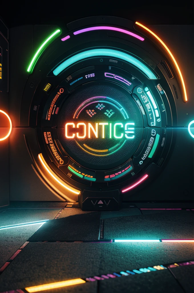 detailed futuristic banner, intricate neon text "contact us", glowing holographic elements, sleek metallic design, bright vibrant colors, dynamic composition, volumetric lighting, cinematic camera angle, digital art, photorealistic, 8k, highly detailed, masterpiece.