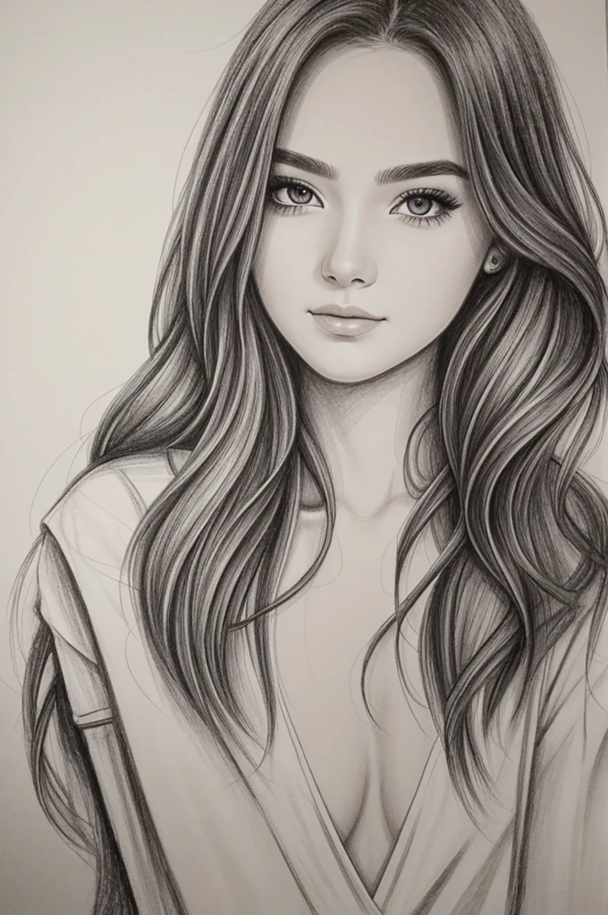 I want to draw a beautiful girl with your help