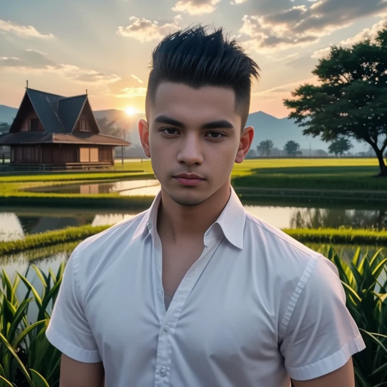 Aarav man, 25 years old, short black haircut, standing in the middle of the road., Hero Moves, standing next to car, Nissan 350z middle shot, The promotion is still on., The promotion is still on., Zach Retz, Shot with canon eos r5, Shot with canon eos r5, moody movie lighting, Rafael Pernaz, Photo Editor, Alexander Rostov, Still from Riverdale, Portrait 8 k, cyberpunk noir, ultra realistic, neon, photography model, raw image, dsrl, neon signs, purple, light blue, red