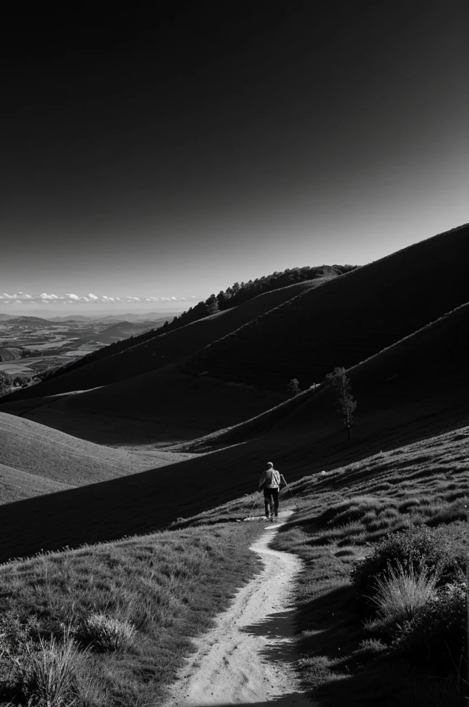 No problem, describing a photo for YouTube can be more about grabbing attention than deep analysis. Here are some ideas for a more engaging YouTube video description:
Intrigue viewers with a question:
"Where does this path lead? Take a walk with me through this peaceful landscape."
"What will we find at the top of this hill? Join me on a journey of discovery."
Highlight the mood:
"Find your moment of zen with this calming black and white photo."
"Escape the hustle and bustle with this serene landscape."
Connect the photo to your channel's theme:
"If you love hiking, you'll love the views at the end of this trail." (If your channel is about hiking)
"Looking for inspiration for your next black and white photo shoot? Look no further!" (If your channel is about photography) Black and white theme