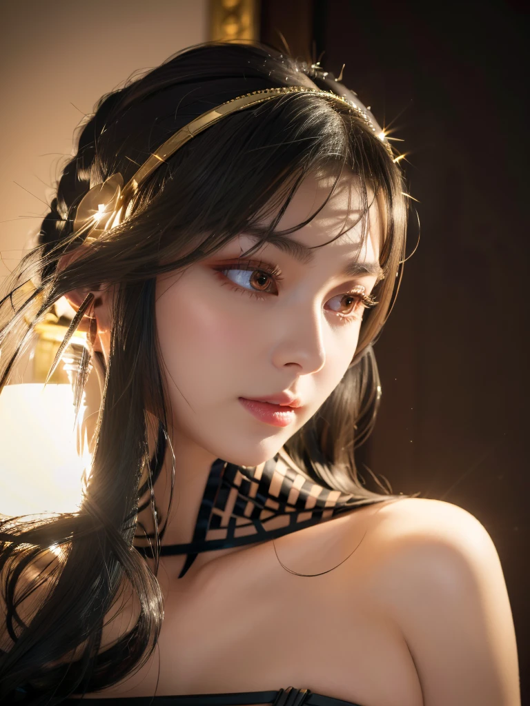 Are you okay、(Best illustrations)、8K UHD resolution、Intricate details、最high quality、Realistic、Ultra-detailed、Best lighting、Best Shadow、Soft lighting、Ultra HD、1 beautiful demon woman from hell, Surreal Female Portraits by David Hockney and Alphonse Mucha, Fantasy art, Chinese Doll、Dungeons&Dragon、Devil's Palace、Devil's Torture Chamber、magic、 Necromancer、night、Dark Style、Succubus、Devil's Daughter、Bat Wings,(((Devil horns)))、((((Black-rimmed round glasses))))、(((Huge boobs)))、(Devil's Tail)、(Red eyes glow:1.6)、 Complex TATTOO, demonic Complex TATTOO, Thigh tattoo, Body Tattoo, masterpiece、Beautiful Face、Baby Face、Muscular and attractive body、The devil's seductive body、Fascinating Black Magic Costume、A shiny red snake coils around her hand、tyndall effect、Photo Real、(High Definition Skins:1.2)、 (Intricate details, compensate, Purelos Face_v1:0.5), (Beautiful and delicate face down to the last detail, Beautiful and delicate eyes, Perfectly balanced face, Skin with attention to detail, Detailed skin, The optimal ratio is four fingers to one thumb, Arms under chest, A glowing red tattoo under the belly、Wow wow, Wide Hips, Smooth abdomen, Skinny and skinny, __fashion__, __hair__:1.25)、Digital SLR、high quality、picture、High resolution、 Absurd、Ponytail Distortion、1 girl、Red Shiny Gem Necklace、gem、Beautiful expression、Body Up、Big breasts are important、Tight waist、Wide ass、Devil's Tail、Complex TATTOO, demonic Complex TATTOO, Thigh tattoo, Body Tattoo, effect、Photorealistic、(High Definition Skins:1.2)、In the Dark, Low Key, Cowboy Lens, (Black Phoenix Dress: 1.0), Fascinating Black Magic Costume、Long hair, Black hair, bust, Devil's Palace, Devil's Crown, The red eye makeup is very sharp and detailed, 最もBeautiful Face, Super tight chest, Breast Augmentation Surgery, Her breasts are very big and round, black magic costume、Ultra-realistic , cute smile,Baby Face、 The eyes are nicely made up, ((Red Eye:1.0)), Gweitz, demons style,Muscular and attractive b