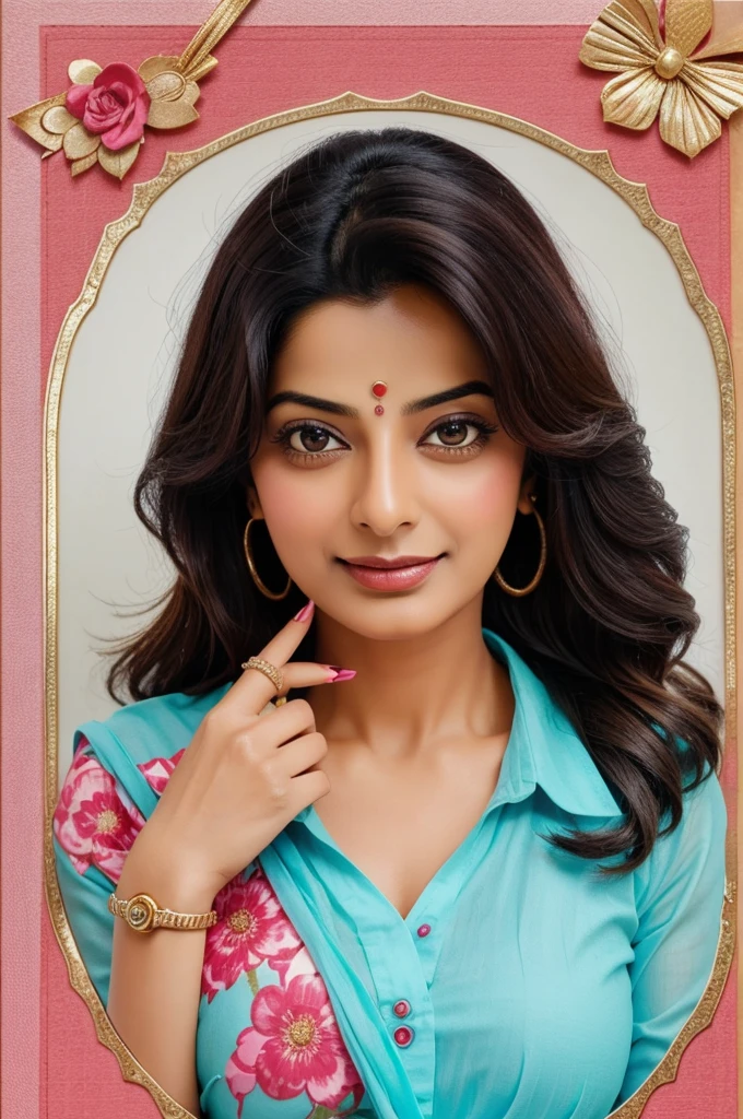 A cute card on which sorry juhi is written