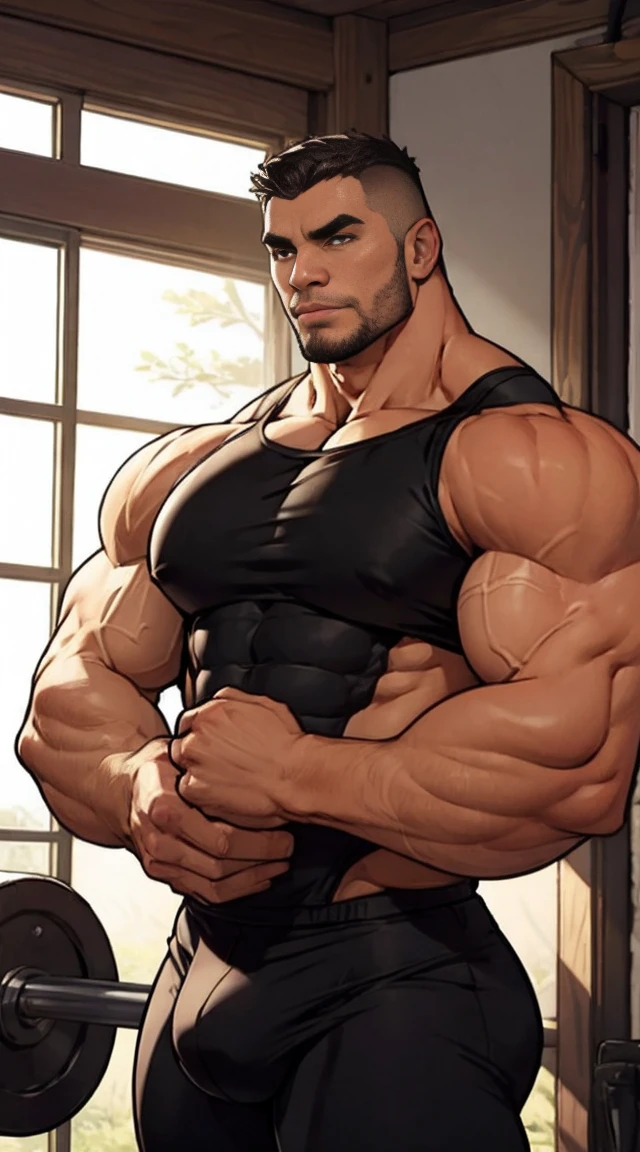 Huge muscle man big pecs