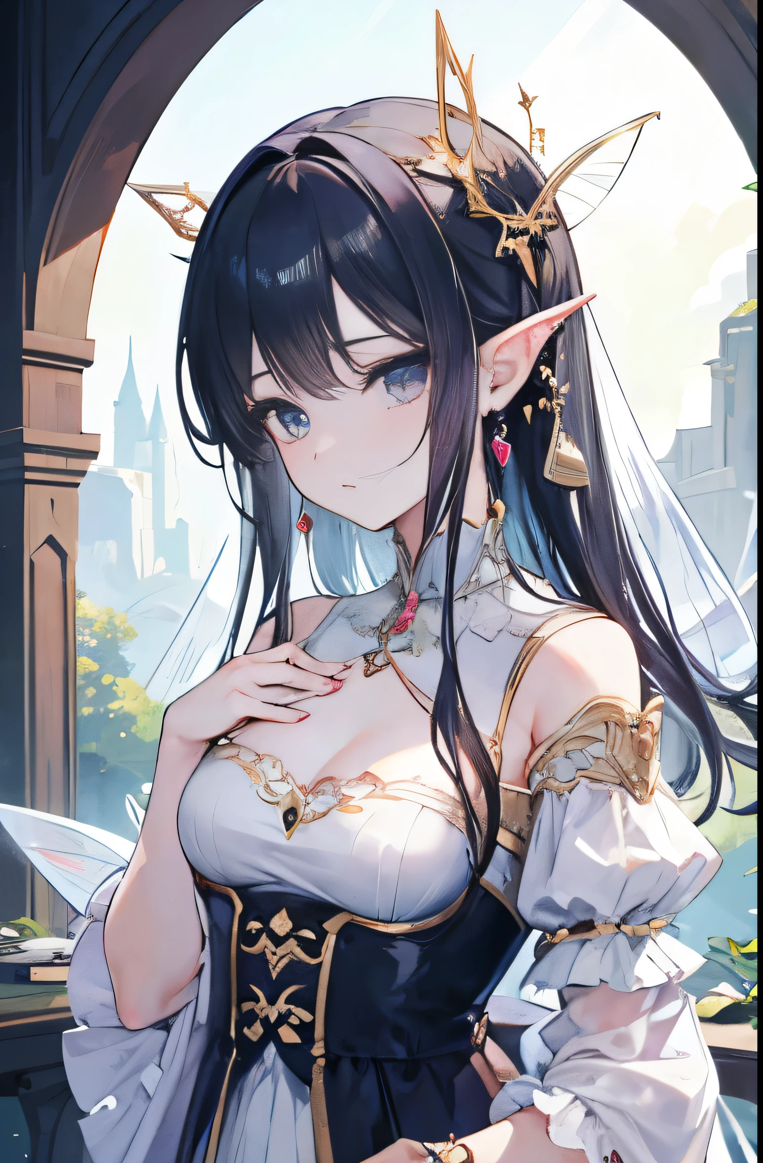 Best quality,high detail,masterpiece,1 woman,fairy,
