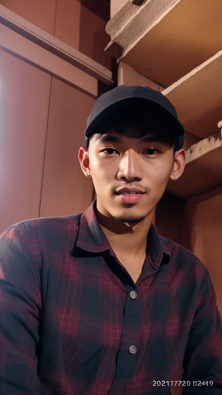 RAW photo, a portrait photo of 25 y.o man in casual clothes, night, city street, (high detailed skin:1.2), 8k uhd, dslr, soft lighting, high quality, film grain, Fujifilm XT3