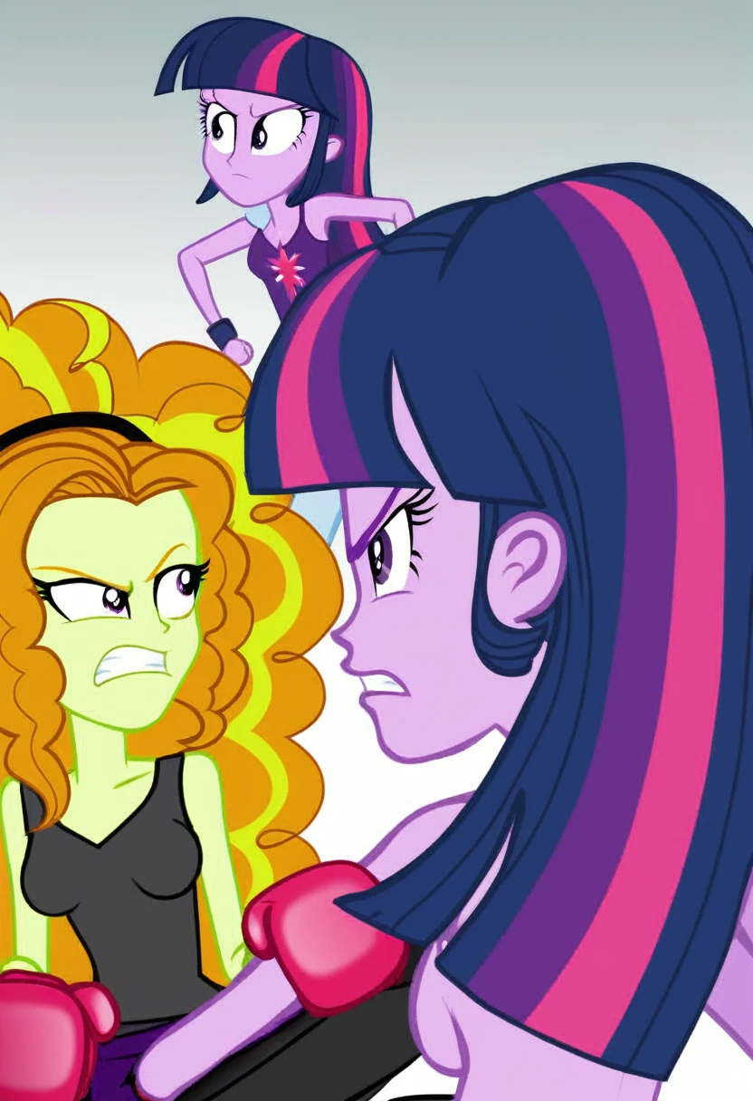 Eqg .black head mask adagio angry in the bodystocking