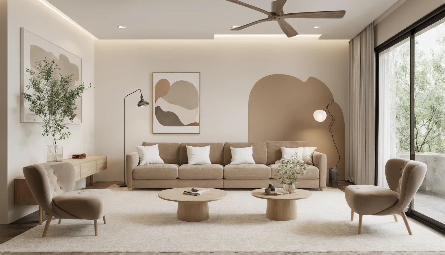 Raw photo,Masterpiece, high quality, best quality, authentic, super detail,
soft curves, aiaigroup, wabi sabi, indoors, scenery, living room
daylight