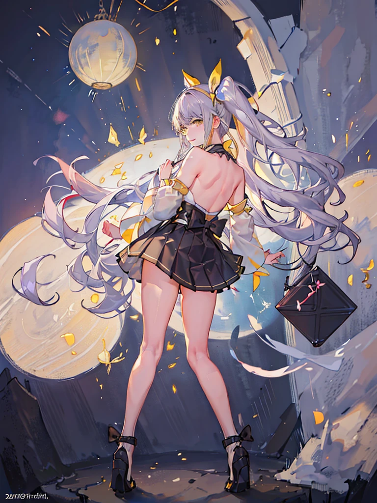 An illustration,masterpiece,girl,Bob Hair,Brown Hair,beautifuleye,Cleavage,Small breasts,(Sexy face),Cabaret Club,(VIP Room),hostess,Red backless dress,(Show me your back),(look back),Bare shoulders,((whole body:1.3)),((Black high heels:1.1)),茶色のeye,(small sparkly earrings),Close your mouth,{Depth of written border},(Particles of light:1.1).Photorealisticです、It is high resolution.、Gentle Light、1 Female、soloで、Hip Up、Glowing Skin、(A detailed face)、Hair with white waves、見る者を誘うeye、恋人eye線、inviting expression、Sexy smile、Perfection & Style、Perfect balance、Detailed skin、Naughty conflicts、I can see your chest、showing her:1.2、showing her:1.2、Horizontal feet、(At 32K、Live Shooting、Highest quality、workmanship:1.2)、(Spreading her legs wide、Spread your legs wide)、(Long twin tails)、Viewers are watching、前からeye線、Bullish、Erotic、Light blue bra、White skin、knees、(Beige pantyhose)、Absurd、Small Face、Bangs from center to center、The forehead is visible、(Embarrassed、skinny、)、workmanship、Highest quality、Ultra-high resolution、beautiful、beautiful、There is only one person、solo、Full Body、cute、Japanese women、Are standing、 (Photorealistic:1.37)、Photon interpretation、Realism、Young face、ブラウンeye、Black socks、(Red bow tie)、Radio City、Physical-based manners are cute、Maebo、Depth of written boundary、Body、Beautiful feet、Beautiful long legs、Slim legs、Tie your hair in one strand on your chest、(I can see the bangs)、lips、Blue_eye、Nose Soft、 (Shui Color)Shirt)、(Navy, blue and white checkered pleated skirt)、kneesが見える、Peaches、Black cotton socks、Nogizaka Idol、actress、Japanese Idols、Slender girl、whole body写真、Super Definition、Black short socks、White Lace Socks Short、At 32K, (((Wonderful))), (((Highest quality))), ((Ultra-detailed)), (((((Big yellow ribbon in hair)))))、((( Headband))))、(((Cat ear)))、((((( Knee-high socks)))))、((((kneesを曲げる))))、((((Open Leg)))))、 (((Maid uniform)))、((((Thin chest))))、(((whole body像)))、(((He wears black platform short boots )))、(((( 1人のgirl))))、(((((Thin chest)))))、((Delicate and beautiful))、((((20歳のgirl))))、(((A smile is a lovely expression))))、 ((((Ruffled uniforms))))、((((White blouse))))、(((Very thin eyebrows)))、((((Ash Brown Twin Tails Hair)) ))、beautifulbeautifuleye、Long eyelashes、(((((Serving)))))、(((Pink clothes)))、(((Red ribbon tie))))、((Light blue small lace panties)) 、(((2 elongated legs)))、(((((Less exposed skin)))))、(((clear)))、((((Sit on the sofa))))、 (((((Slender waist))))、(((Very small hips)))、(((Pleated skirt with grey tan check))))、(((()))))、上eye、、Studio Light、((((Landmine makeup)))