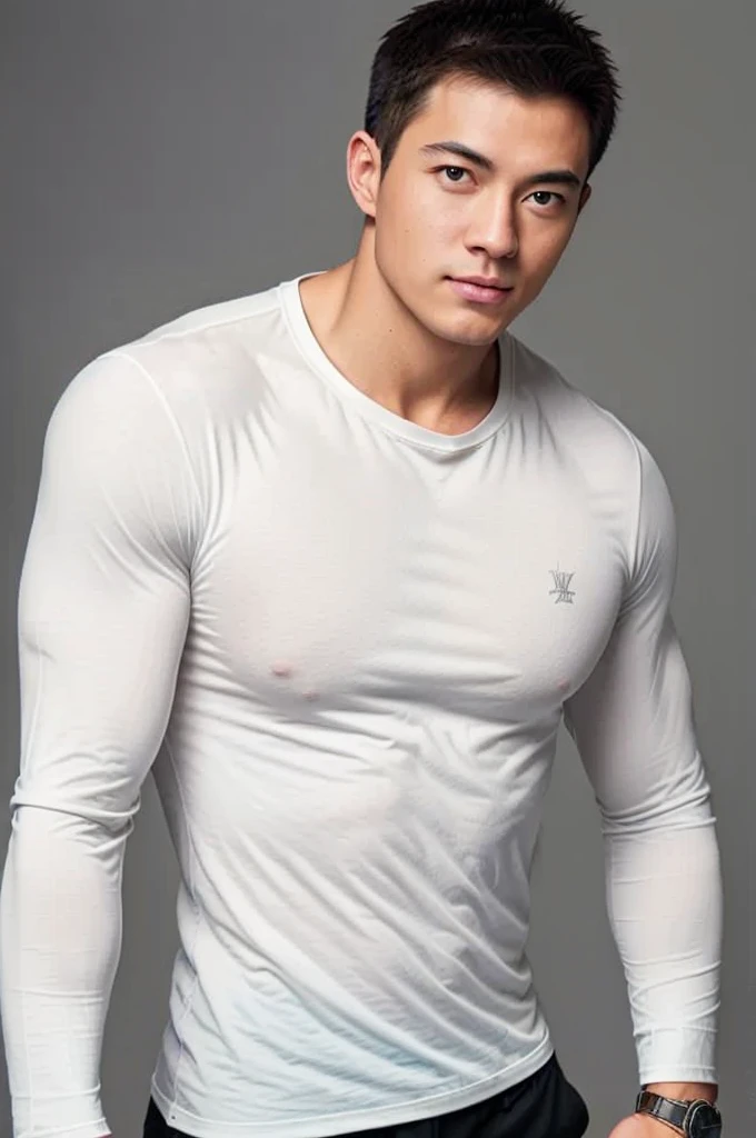 1man,
a 25 y.o muscular male wearing long-sleeve white shirt and tie, with a watch, upper body,
in camera studio with 3 flash, soft lighting,
masterpiece, best quality, 8k uhd, dslr, film grain, Fujifilm XT3 photorealistic painting art by midjourney and greg rutkowski