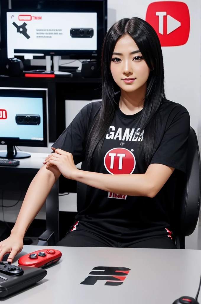 Gaming logo for YouTube channel name as TSM×Itachi 