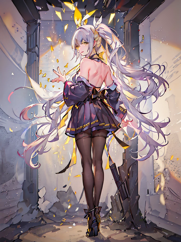 An illustration,masterpiece,girl,Bob Hair,Brown Hair,beautifuleye,Cleavage,Small breasts,(Sexy face),Cabaret Club,(VIP Room),hostess,Red backless dress,(Show me your back),(look back),Bare shoulders,((whole body:1.3)),((Black high heels:1.1)),茶色のeye,(small sparkly earrings),Close your mouth,{Depth of written border},(Particles of light:1.1).Photorealisticです、It is high resolution.、Gentle Light、1 Female、soloで、Hip Up、Glowing Skin、(A detailed face)、Hair with white waves、見る者を誘うeye、恋人eye線、inviting expression、Sexy smile、Perfection & Style、Perfect balance、Detailed skin、Naughty conflicts、I can see your chest、showing her:1.2、showing her:1.2、Horizontal feet、(At 32K、Live Shooting、Highest quality、workmanship:1.2)、(Spreading her legs wide、Spread your legs wide)、(Long twin tails)、Viewers are watching、前からeye線、Bullish、Erotic、Light blue bra、White skin、knees、(Beige pantyhose)、Absurd、Small Face、Bangs from center to center、The forehead is visible、(Embarrassed、skinny、)、workmanship、Highest quality、Ultra-high resolution、beautiful、beautiful、There is only one person、solo、Full Body、cute、Japanese women、Are standing、 (Photorealistic:1.37)、Photon interpretation、Realism、Young face、ブラウンeye、Black socks、(Red bow tie)、Radio City、Physical-based manners are cute、Maebo、Depth of written boundary、Body、Beautiful feet、Beautiful long legs、Slim legs、Tie your hair in one strand on your chest、(I can see the bangs)、lips、Blue_eye、Nose Soft、 (Shui Color)Shirt)、(Navy, blue and white checkered pleated skirt)、kneesが見える、Peaches、Black cotton socks、Nogizaka Idol、actress、Japanese Idols、Slender girl、whole body写真、Super Definition、Black short socks、White Lace Socks Short、At 32K, (((Wonderful))), (((Highest quality))), ((Ultra-detailed)), (((((Big yellow ribbon in hair)))))、((( Headband))))、(((Cat ear)))、((((( Knee-high socks)))))、((((kneesを曲げる))))、((((Open Leg)))))、 (((Maid uniform)))、((((Thin chest))))、(((whole body像)))、(((He wears black platform short boots )))、(((( 1人のgirl))))、(((((Thin chest)))))、((Delicate and beautiful))、((((20歳のgirl))))、(((A smile is a lovely expression))))、 ((((Ruffled uniforms))))、((((White blouse))))、(((Very thin eyebrows)))、((((Ash Brown Twin Tails Hair)) ))、beautifulbeautifuleye、Long eyelashes、(((((Serving)))))、(((Pink clothes)))、(((Red ribbon tie))))、((Light blue small lace panties)) 、(((2 elongated legs)))、(((((Less exposed skin)))))、(((clear)))、((((Sit on the sofa))))、 (((((Slender waist))))、(((Very small hips)))、(((Pleated skirt with grey tan check))))、(((()))))、上eye、、Studio Light、((((Landmine makeup)))、Midsummer