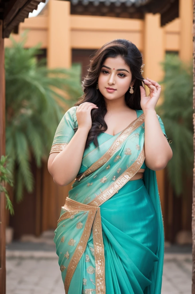 1 Heavenly beautiful and goddess beauty cute and sweet looking face Arabian female in front of Ciqikou Ancient Town, China, Heavenly beautiful Overweight, Heavenly beautiful Extremely fat, Heavenly beautiful and attractive Chubby figure , Heavenly beautiful looking and eye catching luxury style Kanjeevaram Saree , reaching out, Heavenly beautiful Arabian woman, 16k, High resolution, masterpiece, highest quality, fine skin, outside view, Realistic Photograph