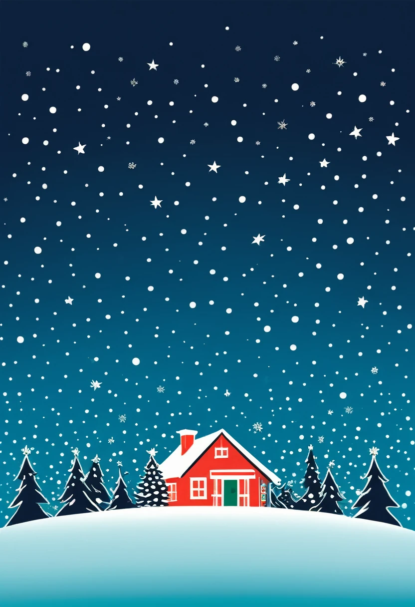 Christmas illustration design simple