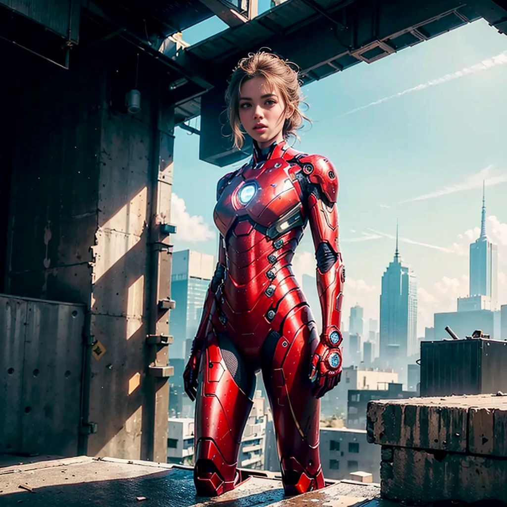 (1girl:1.3), solo,__body-parts__, official art, unity 8k wallpaper, ultra detailed, beautiful and aesthetic, beautiful, masterpiece, best quality, RAW, masterpiece, super fine photo,, best quality, super high Resolution, photorealistic, sunlight, full body portrait, stunningly beautiful,, dynamic pose, delicate face, vibrant eyes, (side view), she is wearing a futuristic Iron Man mech, red and gold, Highly detailed abandoned warehouse background, detailed face, detailed complex busy background, messy, gorgeous, milky, high detailed skin, realistic skin details, visible pores, sharp focus, volumetric fog, 8k uhd, dslr camera, High quality, film grain, fair skin, photorealism, lomography, sprawling metropolis in a futuristic dystopia, view from below, translucent