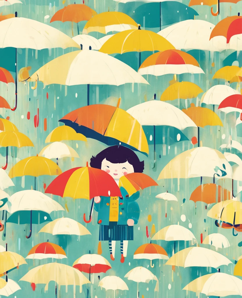 illustration,Umbrella,Child