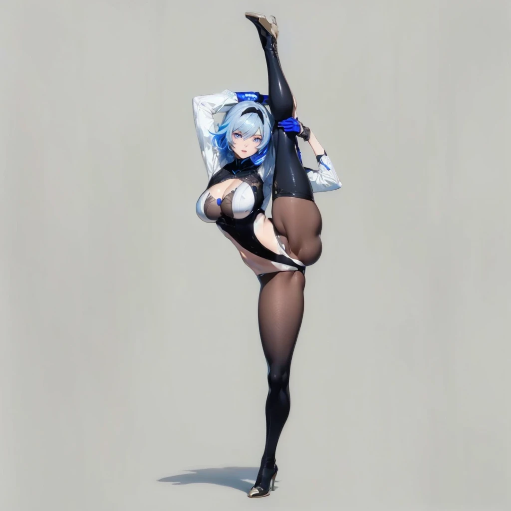 ((1girl, solo, full body, full body front)), (perfect anatomy, perfect hands, perfect legs), beautiful body, natural proportions BREAK
((extremely detailed face)), (beautiful detailed eyes:1.6), (realistic pupils, realistic iris:1), expressive eyes, looking at viewer, (clear eyes:1.2), (sharp facial features:1.2), (hyperrealistic:1), (detailed skin texture:1.2), smooth skin, (black hair), (white eyes), (short hair:1.3), (detailed lips, attractive lips:1.1), (glossy lips:1) BREAK
(skin tight:1.5) BREAK
(masterpiece:1.2), best quality, high resolution, (highly detailed shading), (realistic lighting:1.2), anime-style, perfect lighting, vibrant colors, dynamic tones, striking hues, 8k, absurd resolution, perfect shadows, hdr, UHD, ambient lighting, realistic, ultra-realistic, photo realistic, highly detailed, rich detail, luminous colors, fine texture, intricate design, professional illustration, (soft light:1.2), (illustration:0.8)