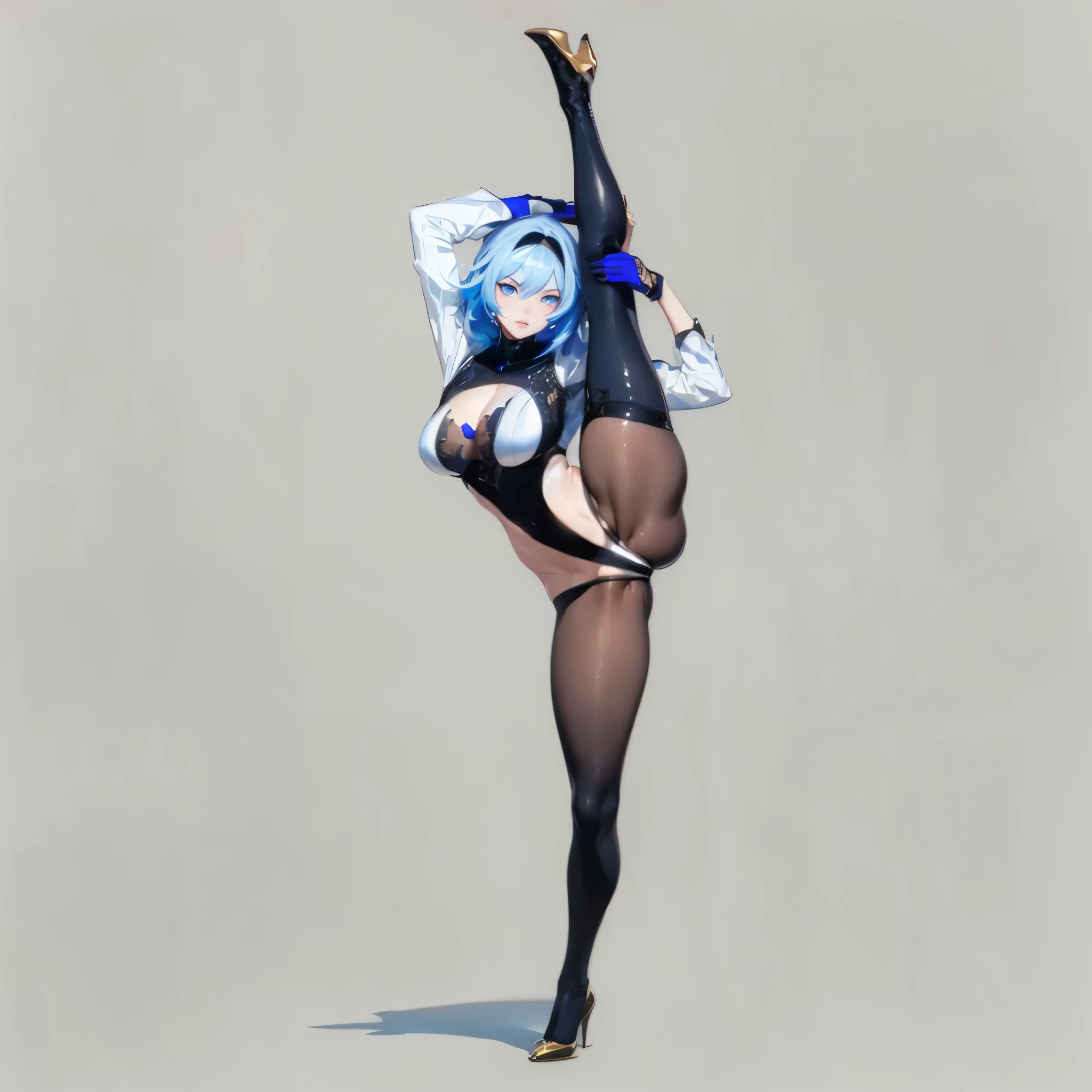((1girl, solo, full body, full body front)), (perfect anatomy, perfect hands, perfect legs), beautiful body, natural proportions BREAK
((extremely detailed face)), (beautiful detailed eyes:1.6), (realistic pupils, realistic iris:1), expressive eyes, looking at viewer, (clear eyes:1.2), (sharp facial features:1.2), (hyperrealistic:1), (detailed skin texture:1.2), smooth skin, (black hair), (white eyes), (short hair:1.3), (detailed lips, attractive lips:1.1), (glossy lips:1) BREAK
(skin tight:1.5) BREAK
(masterpiece:1.2), best quality, high resolution, (highly detailed shading), (realistic lighting:1.2), anime-style, perfect lighting, vibrant colors, dynamic tones, striking hues, 8k, absurd resolution, perfect shadows, hdr, UHD, ambient lighting, realistic, ultra-realistic, photo realistic, highly detailed, rich detail, luminous colors, fine texture, intricate design, professional illustration, (soft light:1.2), (illustration:0.8)