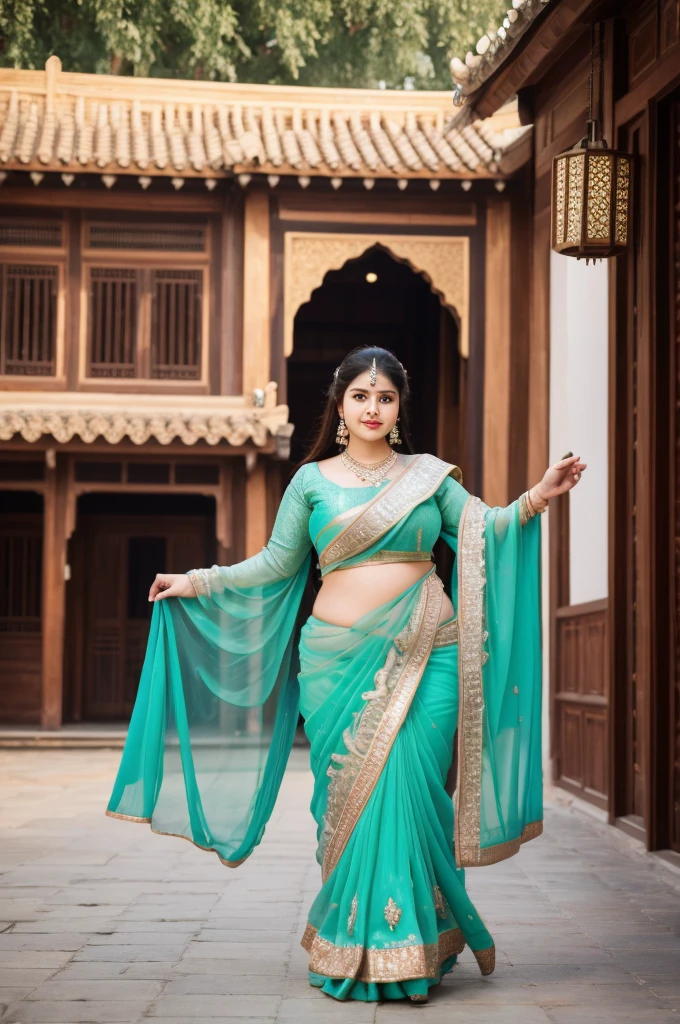 1 Heavenly beautiful and goddess beauty cute and sweet looking face Arabian female in front of Zhouzhuang Water Town- Suzhou, China, Heavenly beautiful Overweight, Heavenly beautiful Extremely fat, Heavenly beautiful and attractive Chubby figure , Heavenly beautiful looking and eye catching luxury style tight fitting Paithani Sarees , reaching out, Heavenly beautiful Arabian woman, 16k, High resolution, masterpiece, highest quality, fine skin, outside view, Realistic Photograph