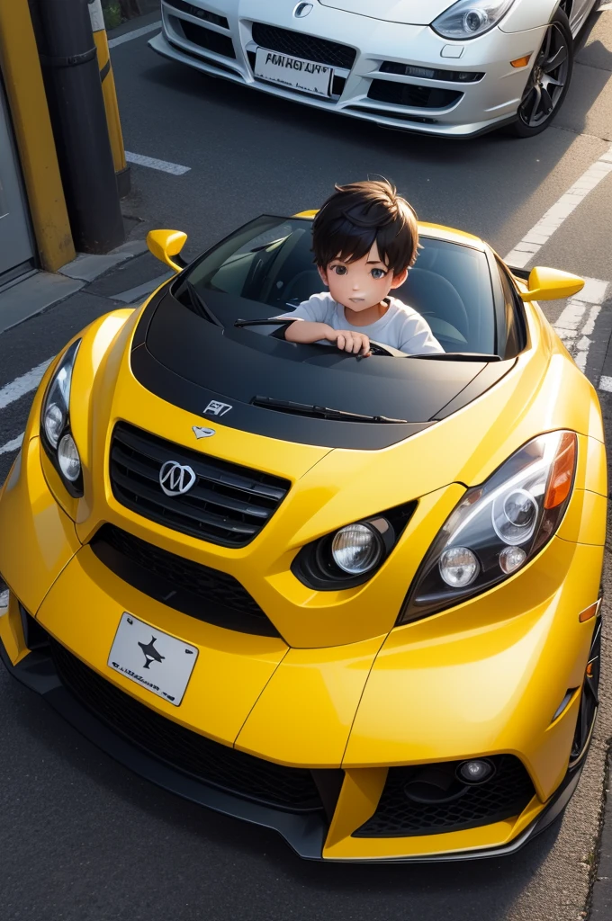 A boy car