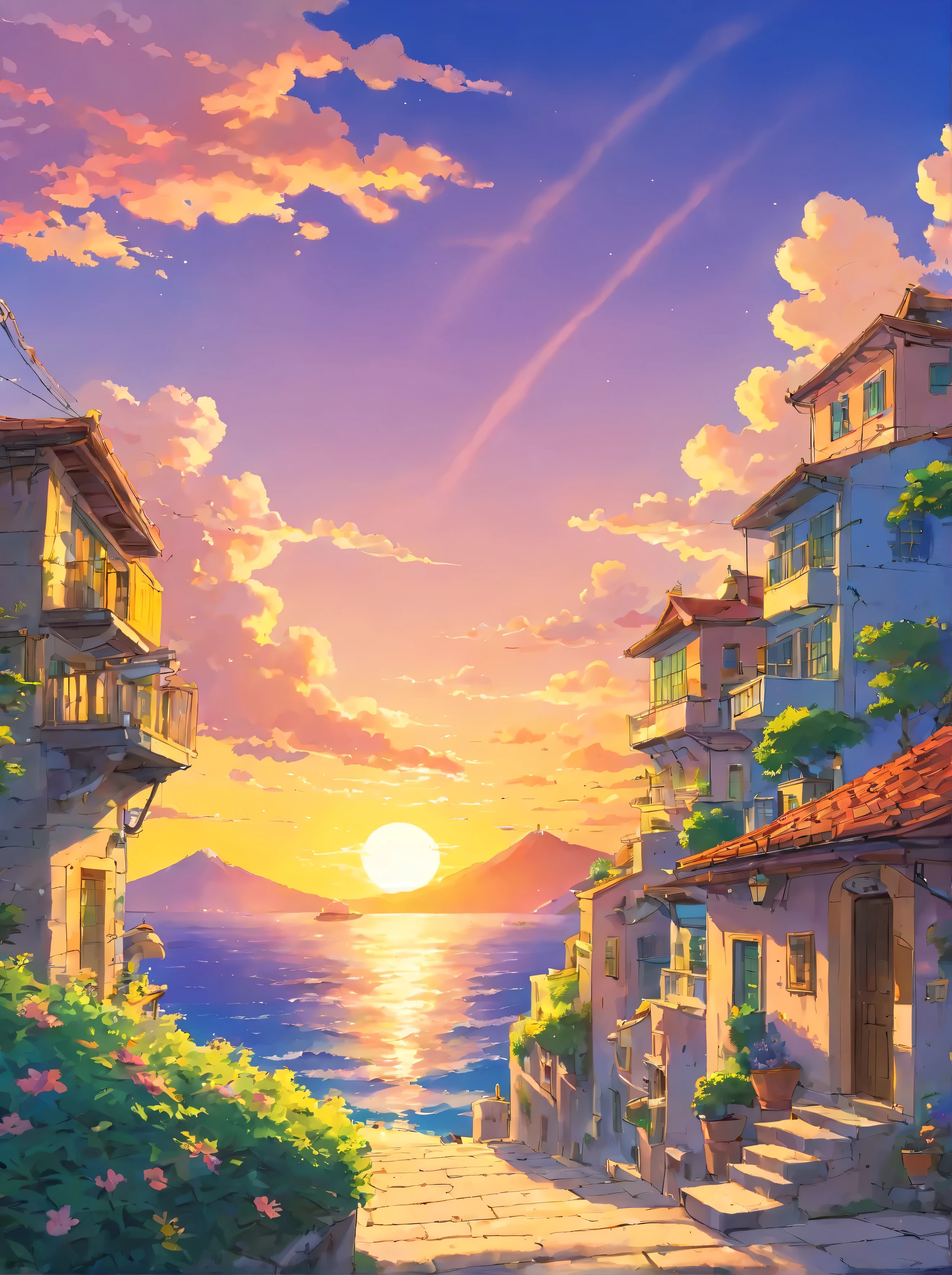 a perfect Grece sunset