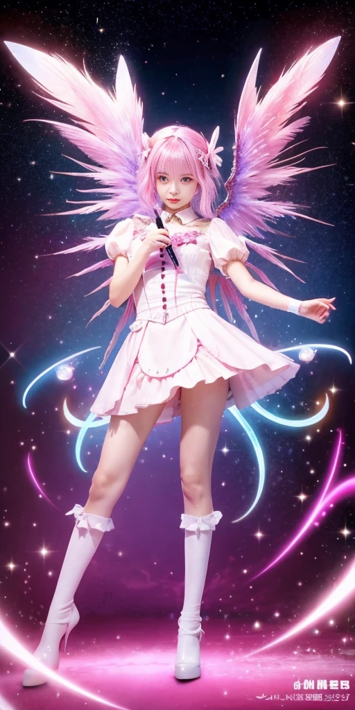 Magical Girl Madoka Madoka God Form Magic Wand Magic Enchantment Magic Attack