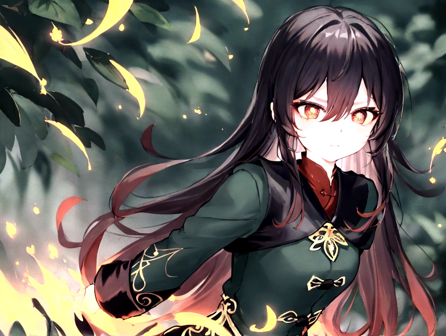 hutao,she in forest