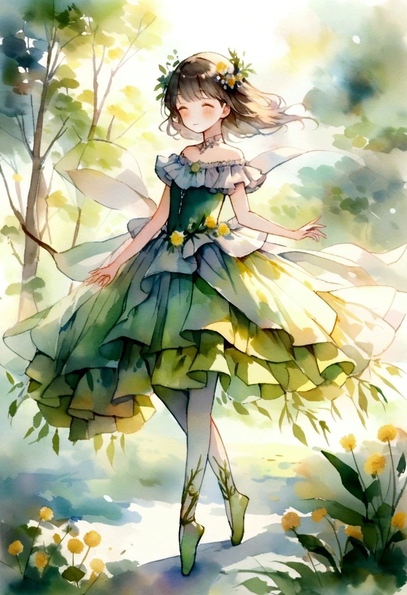 : dandelion, ballerina, solo, Outdoors, yellow, Green, ballet, Dance, pack, pointe shoes, wind, graceful, gentle, feminine, Floral, a plant, flora, personification of plants, Dress made of plants, plant hair, plant feet, plant hands, plant legs, plant body, a plant одежда, with frills, flowing, Fancy, romantic, dreamy, Unearthly, soft, Easy, Air, pastel, (watercolor: 1,5), impressionism, personification of nature, (в стиле романтического impressionismа:1,3)
⭐️ Style: Realism ⭐️ Model: Thoughtful ⭐️ Sampler: Unipac