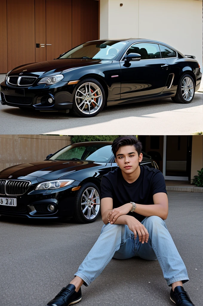 A rich boy who has lot's of cars and money.