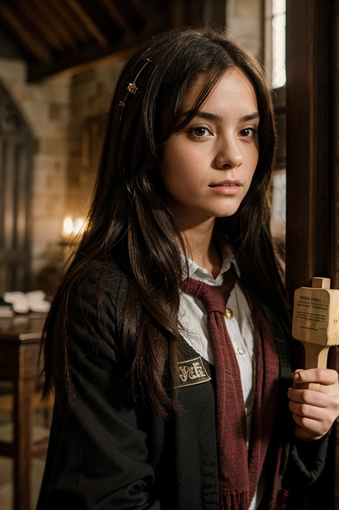 a female student attending Hogwarts