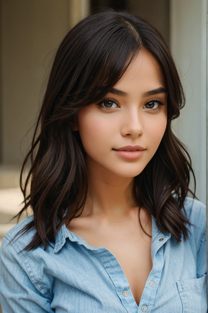 A beautiful girl 
