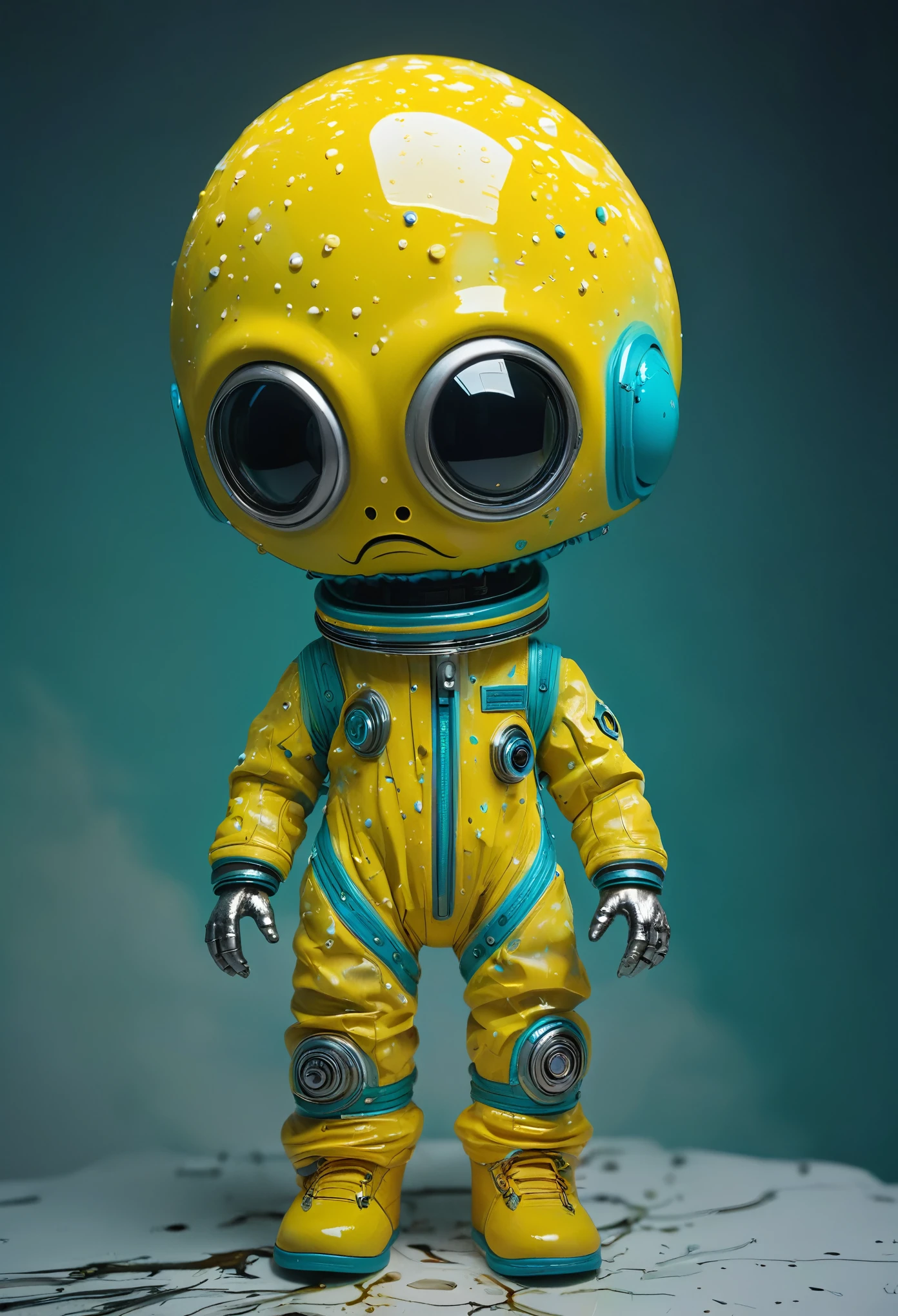 8K, ARTISTIC photogrAphy, best quAlity, mAsterpiece: 1.2), A (potrAit:1.2) Don Bluth Style ASTRONAUT Cthulhu yellow Toon Doll, full body RAW candid cinema, cyan hair, 16mm, color graded portra 400 film, remarkable color, ultra realistic, sad admosphere, dark lighting, oppressive atmosphere, depressive colors, kodak portra 400, photograph,r, Natural Light, Pinhead lighgts, blur reflection, Brush Strokes, Smooth, abstract, Splatter, Oil On Canvas, rainbow colors, fractal isometrics details bioluminescens : a stunning realistic photograph of wet bone structure, 3d render, octane render, intricately detailed, titanium decorative headdress, cinematic, trending on artstation | Isometric | Centered