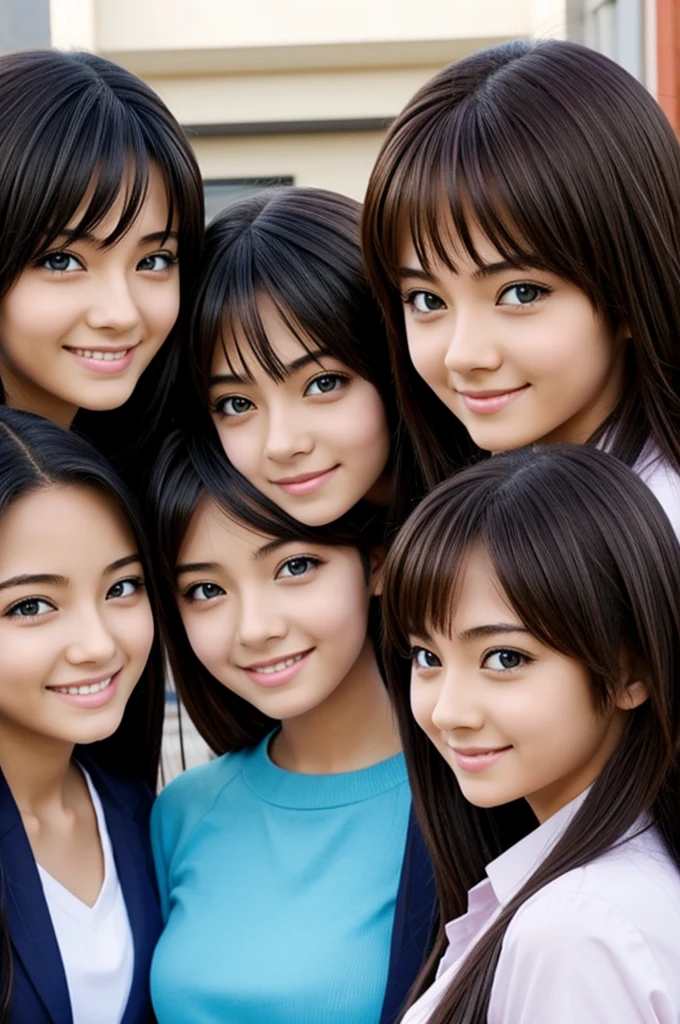 Anime beautiful women, 5 students
