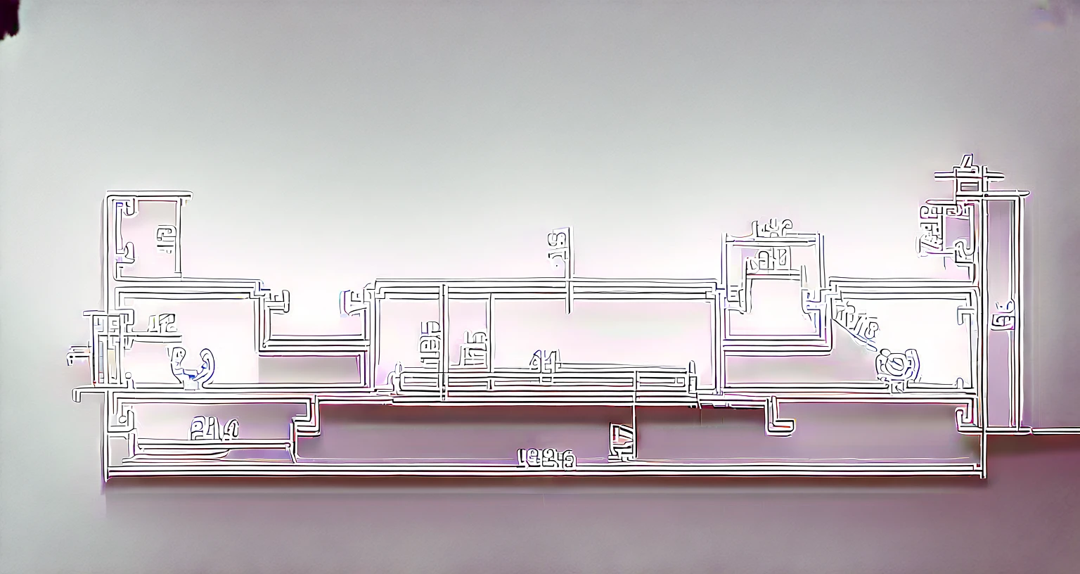 aluminum profile, Extrusion 3D model product aluminum profiles, is color black ,aluminum is length ((6 meters ))