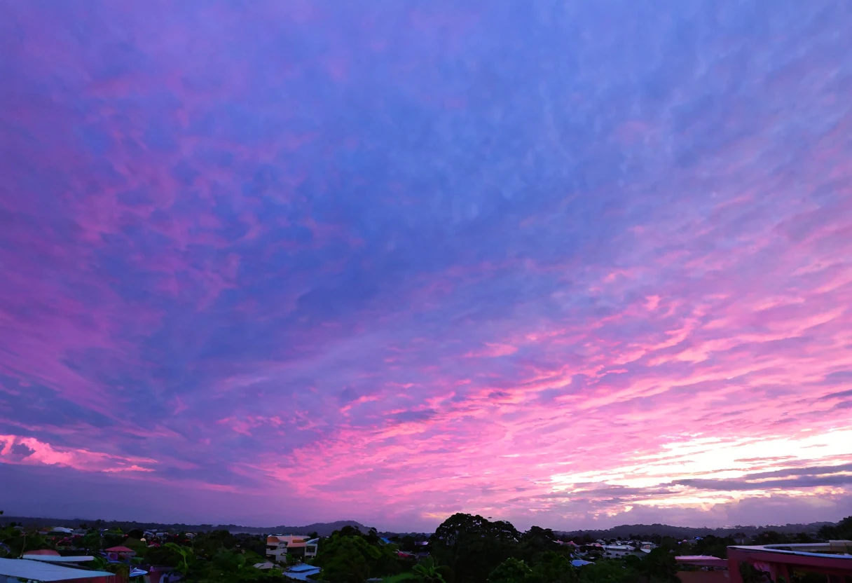 Cool sky view , rad and pink sky , sunsate 