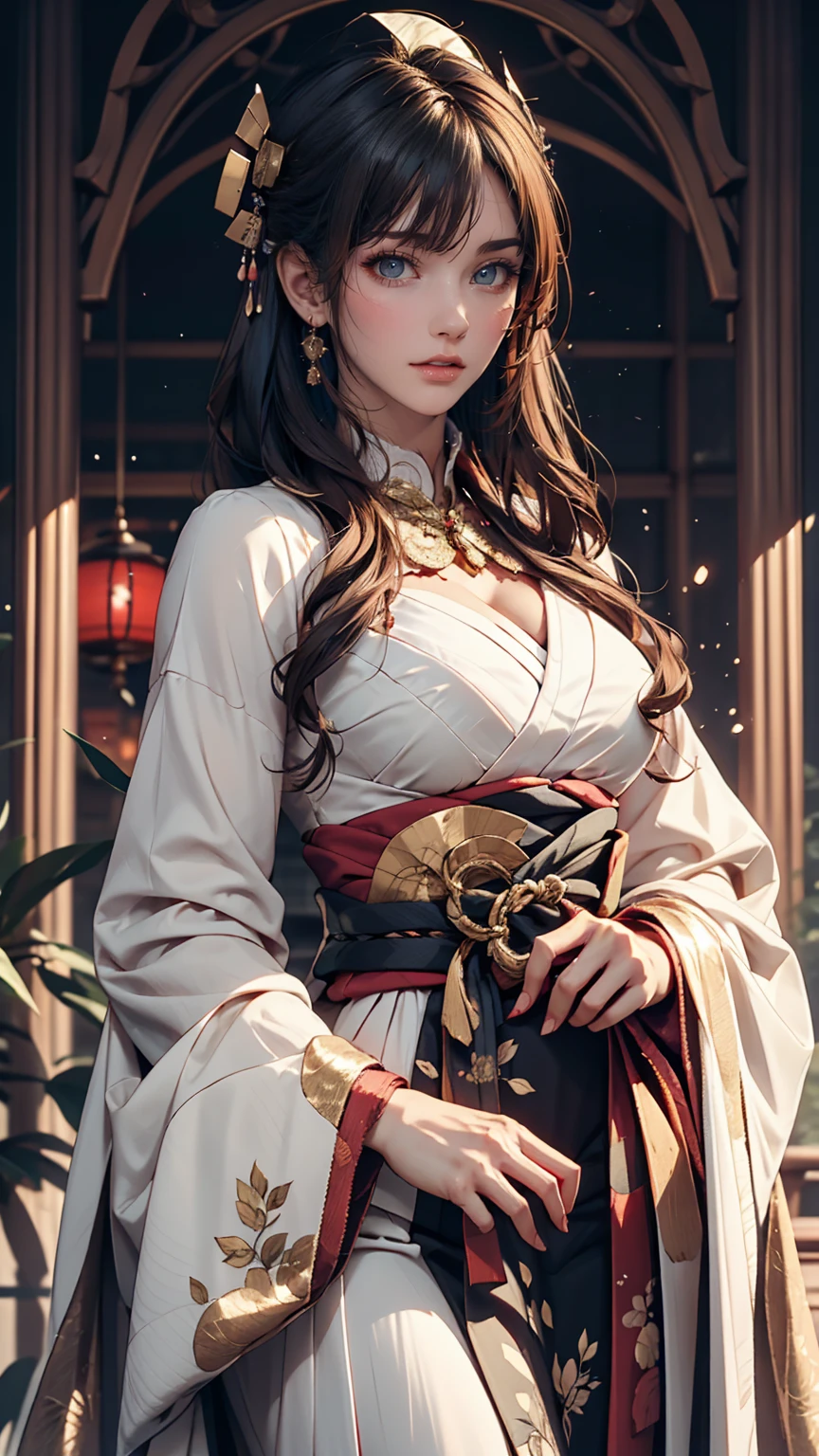 Close-up of a woman with grey hair and a black scarf, Portraits by Jan J, pixiv Contest Winner, Fantasy art, White-haired God, Beautiful character drawings, artwork in the style of Gwaiz, The sharp gaze of the Yuki-onna, Gwaiz, White long hair, of long white hair, Flowing hair and long robes