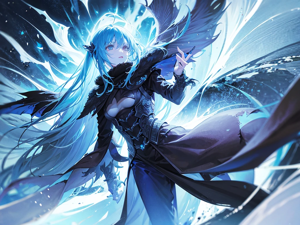 a demon lord rimuru tempest, demonic wings spread wide, floating in the air, dark fantasy, hyper detailed, intricate, masterpiece, 8k, photorealistic, dramatic lighting, cinematic composition, vibrant colors, powerful presence, majestic, awe-inspiring, ethereal, mystical, dramatic atmosphere