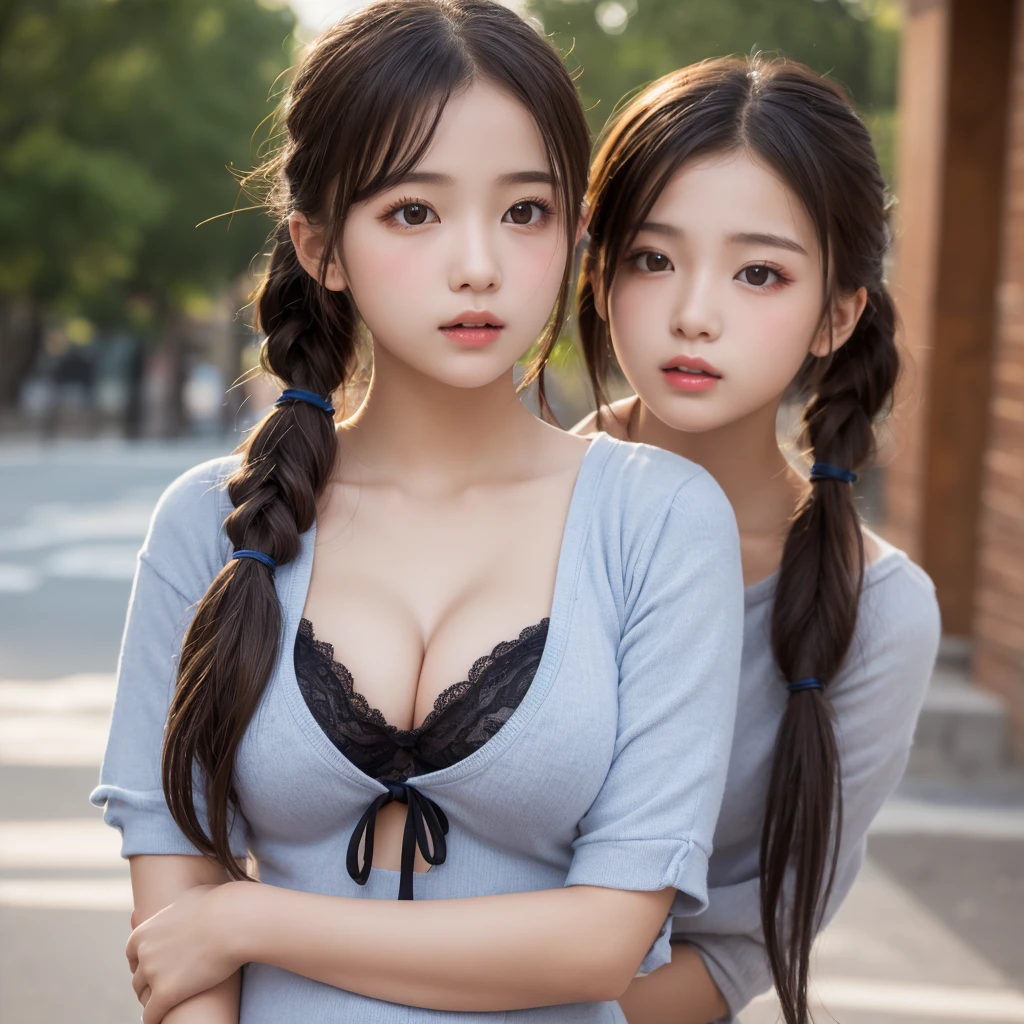 (8K、Best image quality、Highest quality、masterpiece)、Detailed face、((One ))、Beautiful breasts、vapor、Browsing Caution、Estrus、、Best Bust、Medium Bust))、 Focus、Twin tails、(Child's body shape)、Completely naked、Nose flushing、Mass feeding、happiness、Looking up from below、saliva、Sweating、Long nipples、(Yogurt flows from the nipple)、(Yogurt flows from the nipple)、(Yogurt flows from the nipple)、