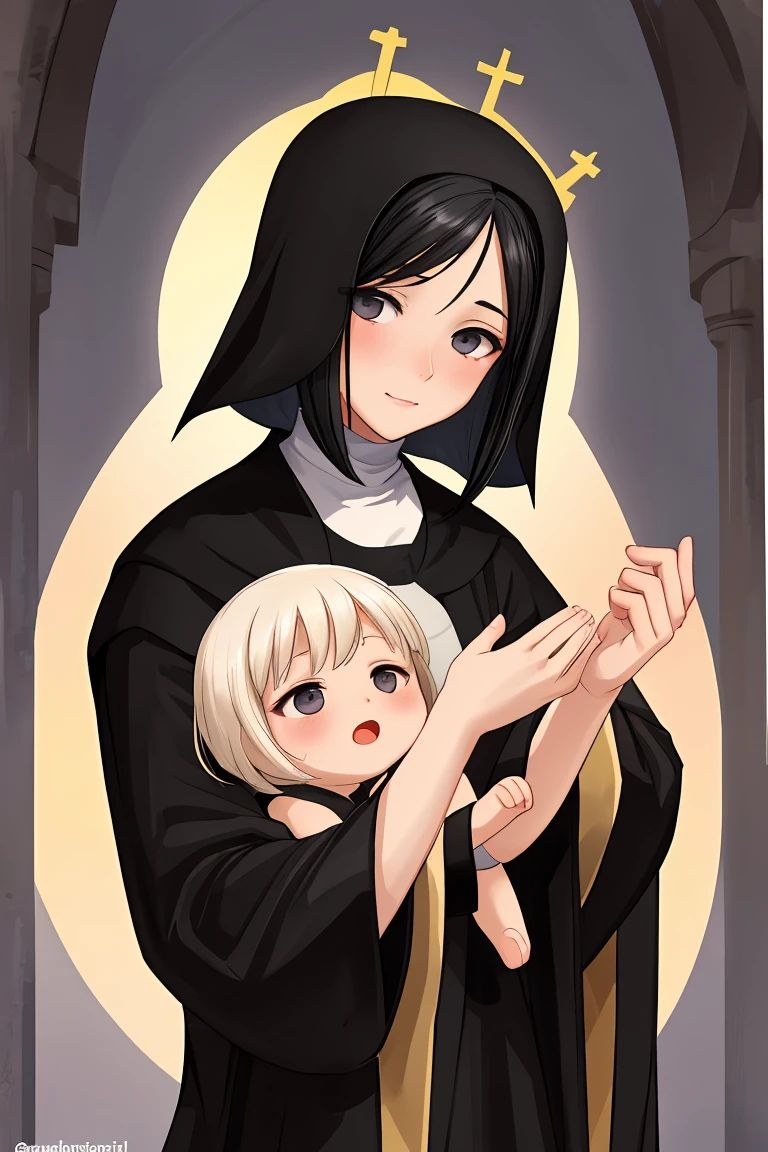 Sister saint Black Hair