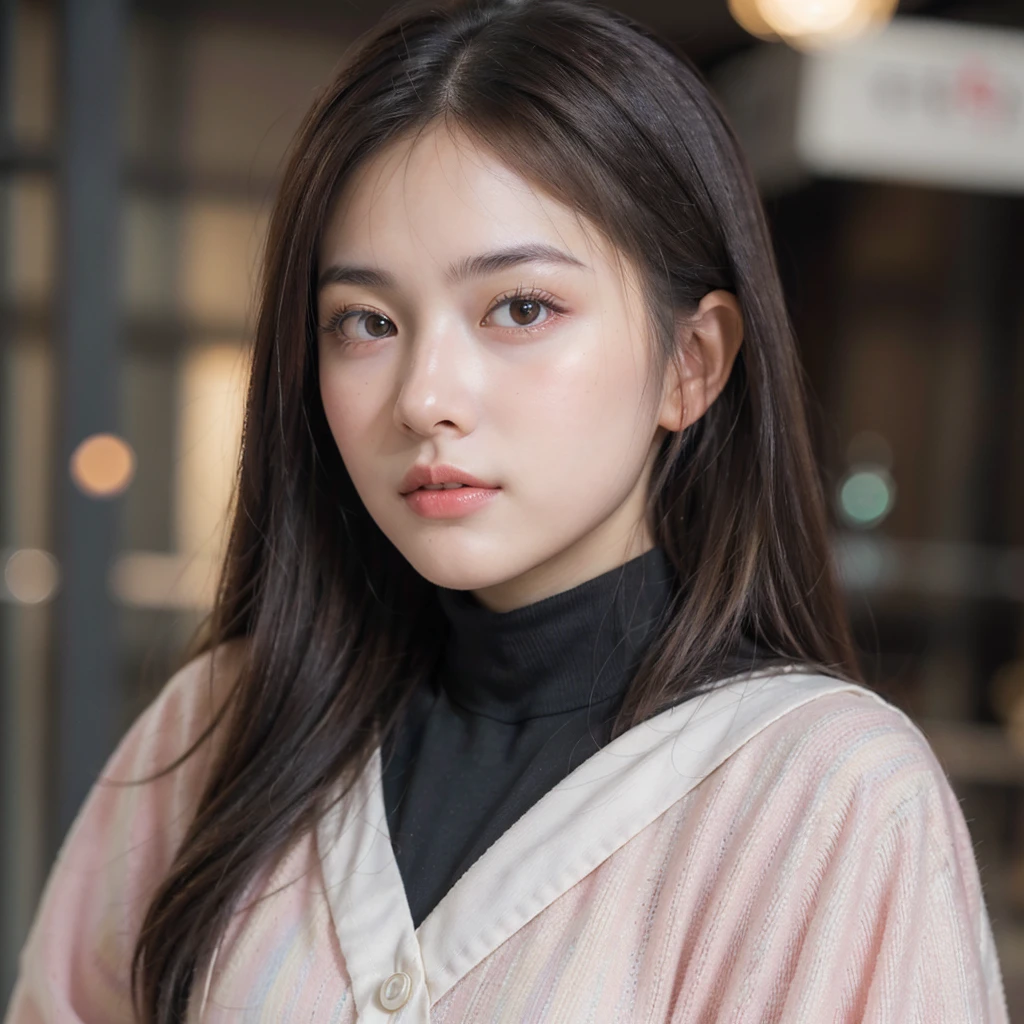 (8K, RAW photo, highest quality, High resolution:1.1), (hyperrealistic:1.4),(realistic, photorealistic:1.3), soft light,realistic face,realistic body,realistic skin,disorganized,masterpiece,(cute:1.8), 17 years old, baby face, Beautiful big breasts,(long hair,ponytail,blond hair),(big:1.2),fine black eyes,innocent eyes,droopy eyes,Watery eye,open lips,blush,good style,colorful lights,film Grain,,look viewer,full Body,,young,85mm lens, f/ 1.4,professional lighting,portrait,photon mapping,radio city,Physically based rendering,japanese girl,, wearing black abaya hijab