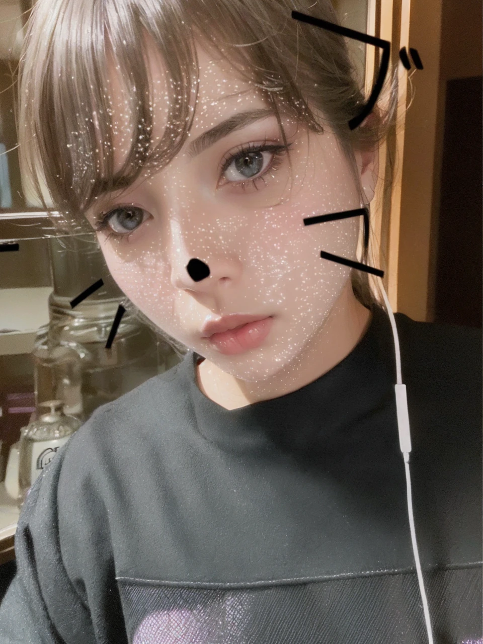 1girl,beautiful vintage color, instagram (photorealistic, high resolution:1.4), ((puffy eyes)), looking at viewer, , full body (8k, RAW photo, best quality, masterpiece:1.2), (realistic, photo-realistic:1.37),(sharp focus:1.2), professional lighting, photon mapping, radiosity, physically-based rendering, (pale skin:1.2),(small breasts:1.2), looking at viewer, (middle hair:1.5), portrait, purple eyes, (sliver hair:1.1),bangs, (simple background:1.4), solo, upper body, realistic,(masterpiece:1.4),(best quality:1.4),(shiny skin),fashi-girl,makeup,smile(skinny,closed mouth,shy :1.3) ,(standing,black Stewardess uniform,Necromancer:1.1),medium bust,sexy pose ,